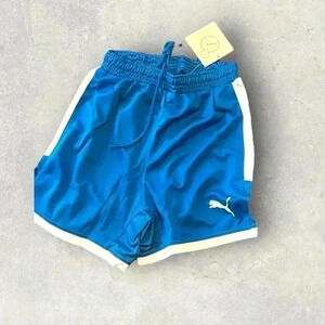 NWT youth small puma blue shorts